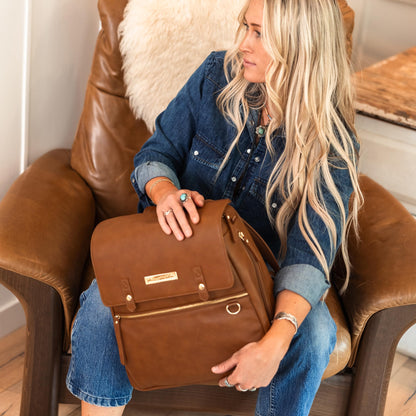 Petunia Pickle Bottom Meta Backpack | Baby Bag | Diaper Bag Backpack for Parents | Stylish Bag and Organizer | Comfortable, Spacious Backpack for Moms and Dads | Cedar