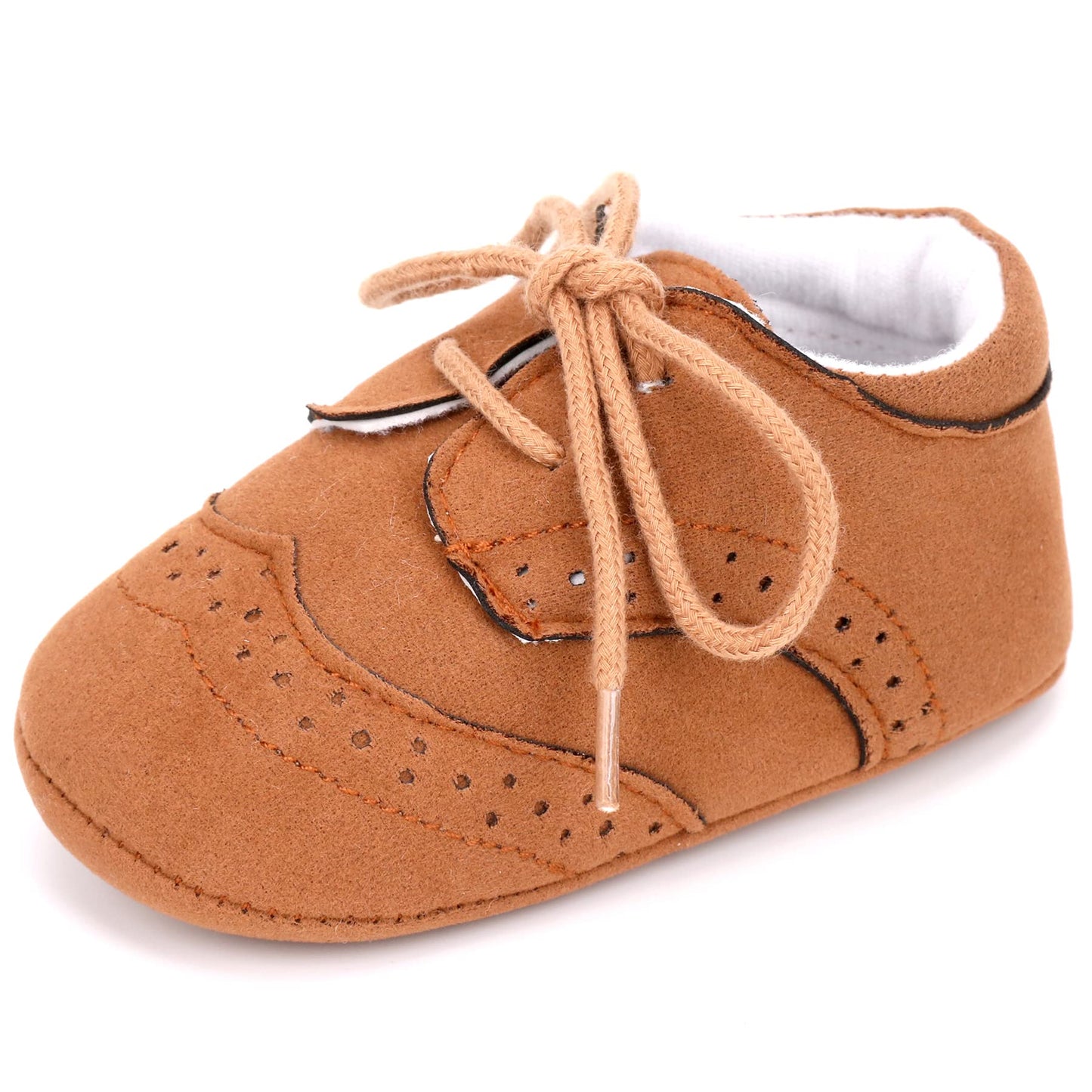 LONSOEN Baby Girls Boys Loafers Prewalker Dress Crib Shoes