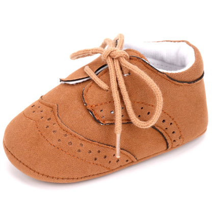 LONSOEN Baby Girls Boys Loafers Prewalker Dress Crib Shoes