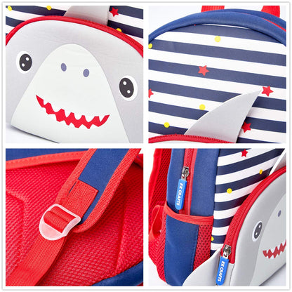 KK CRAFTS Preschool Backpack Toddler Neoprene Animal Schoolbag Lunch backpack for Kids Boys Girls(Dinosaur)