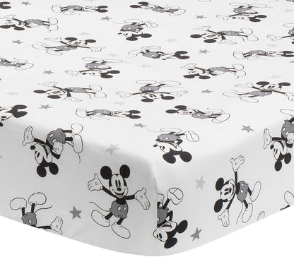 Lambs & Ivy Disney Baby Magical Mickey Mouse 3-Piece Crib Bedding Set - Gray