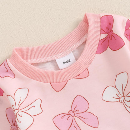 Mubineo Toddler Baby Girl Clothes Cute Long Sleeve Sweatshirt Sweatpant Outfits Fall Winter Tops Pant Outfit Sweatsuit