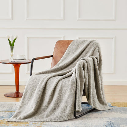 CYMULA Kids Blanket for Boys Girls 30x40 inches, Soft Cozy Fuzzy Swaddle Throw Blanket for Crib Stroller, White