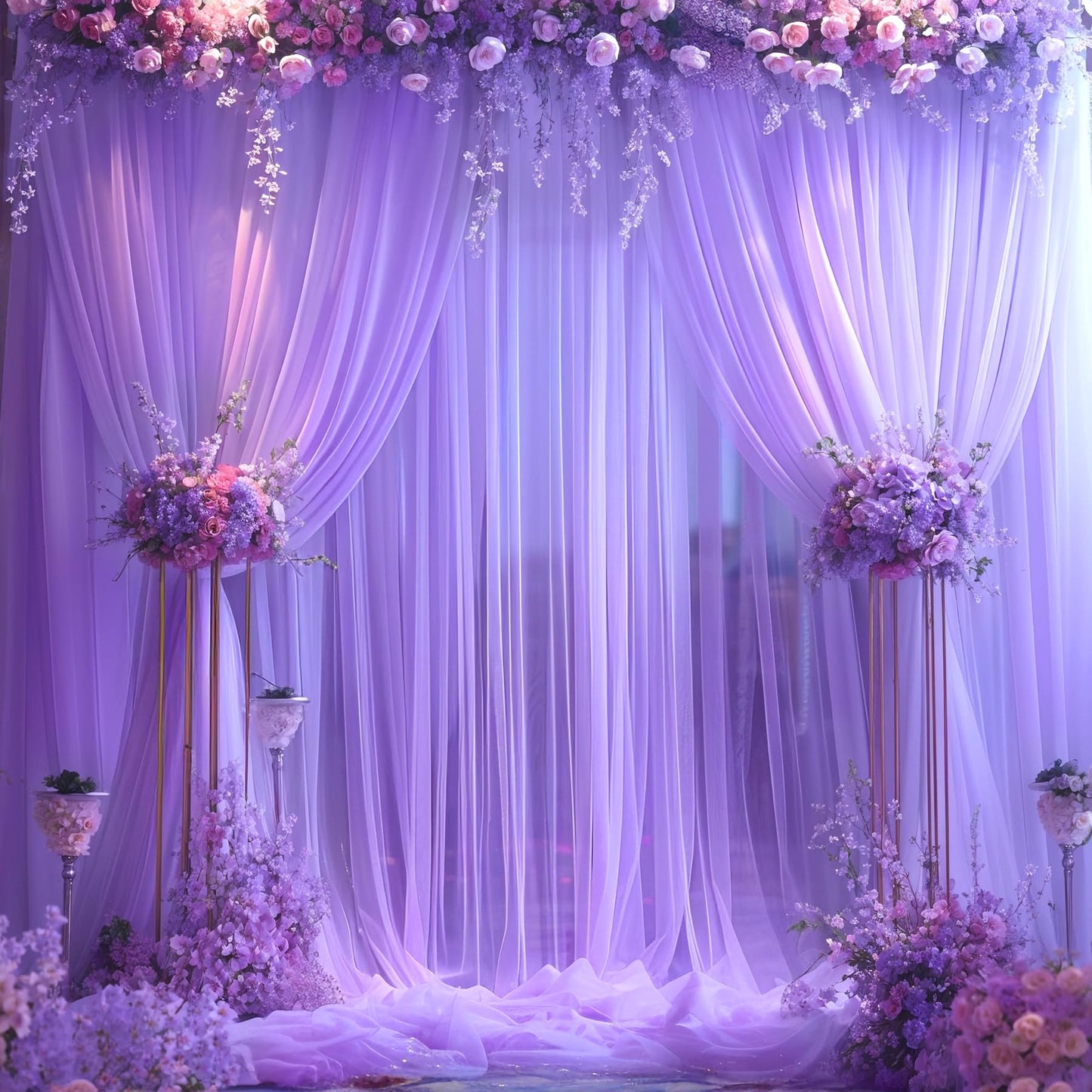 Champagne Tulle Backdrop Curtain for Parties Wedding 10ft×8ft Champagne Sheer Backdrop Curtains for Baby Shower Bridal Shower Reception Birthday Party Christmas Photoshoot Decorations 2 Panels