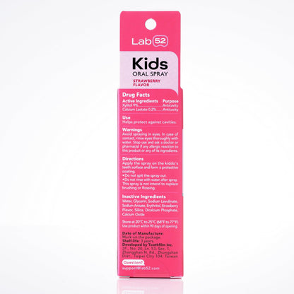 LAB52 Kids Oral Spray, Toddler Toothpaste Helper for Cavity Repair and Fresh Breath, Children Anticavity with Fluoride Free for Newborn to Preschoolers, Xylitol Vanilla Flavor