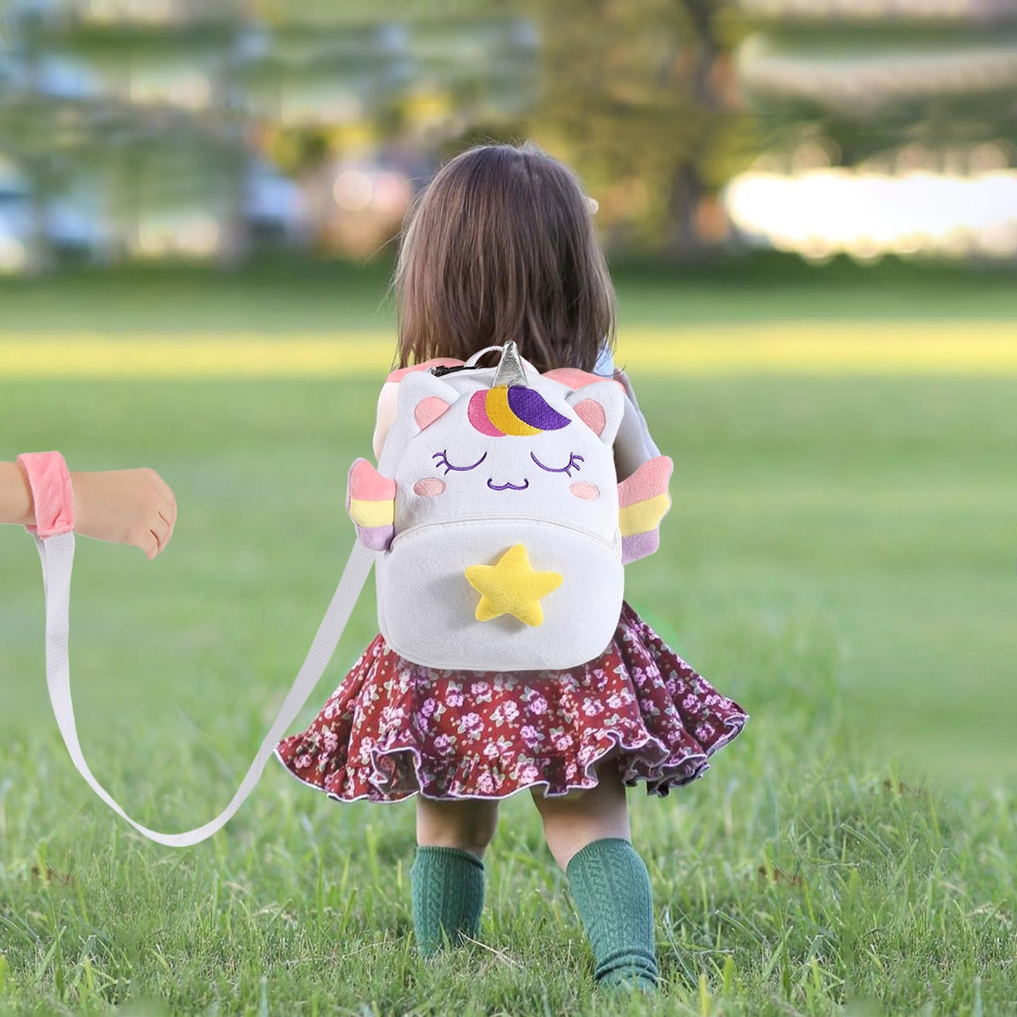 Kasqo Toddler Backpack for Boys and Girls, Kids Backpack Small Cute Animal Soft Plush Mini Backpack for 1-6 Years