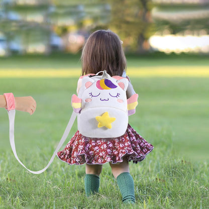 Kasqo Toddler Backpack for Boys and Girls, Kids Backpack Small Cute Animal Soft Plush Mini Backpack for 1-6 Years
