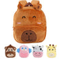 MICHLEY Toddler Backpack Plush Animal SchoolBag Cartoon Girls Travel Bag Mini Baby Daypack for Kids Kindergarten Pre School Bags, Cow