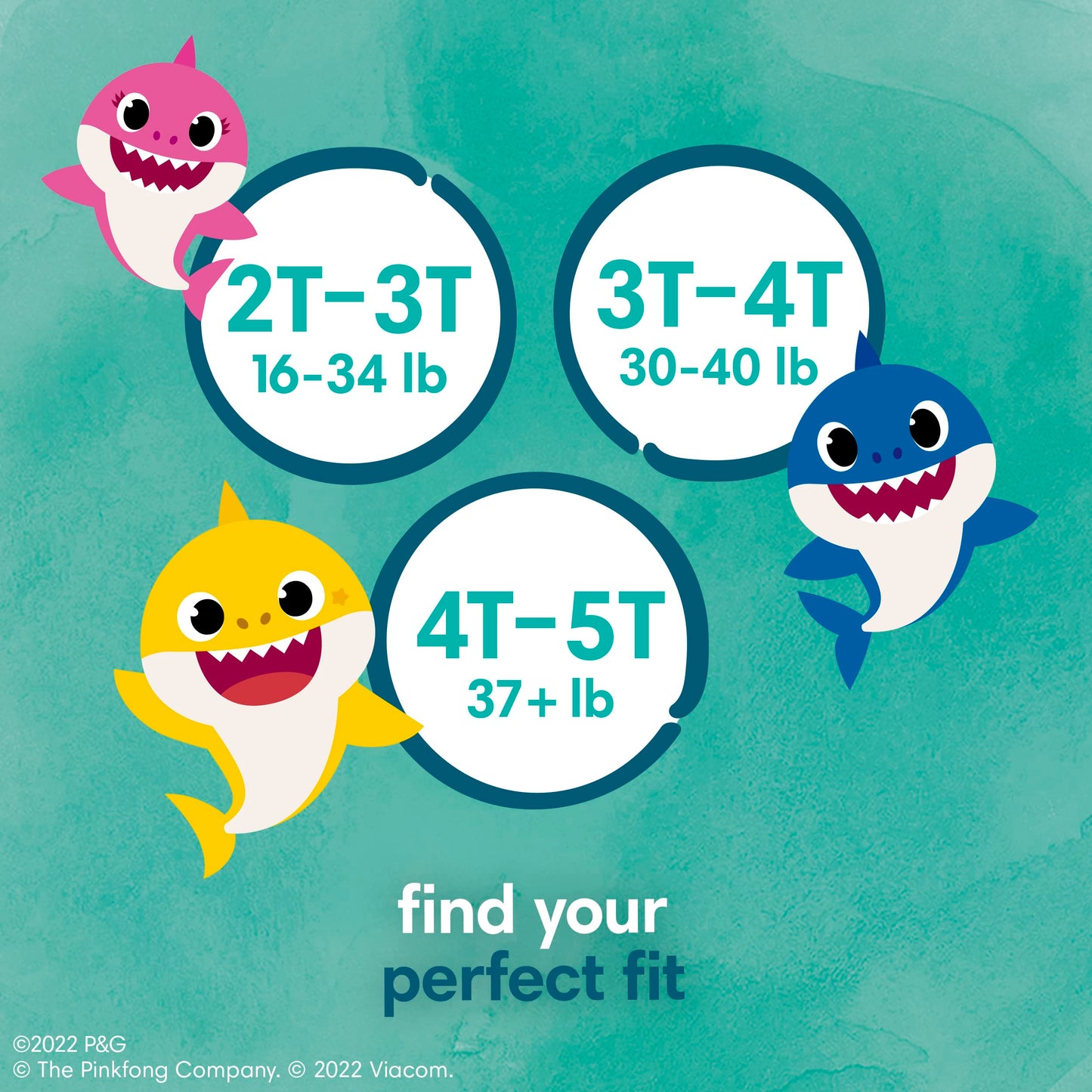 Pampers Training Pants - Pure Protection - Size 2T-3T, 60 Count, Baby Shark Premium Hypoallergenic Potty Underwear