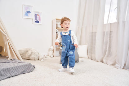 Baby Boy Clothes Set Infant Boy's Long Sleeve Romper+Dinosaur Denim Overalls Toddler Boys Fall Winter Outfits Suit