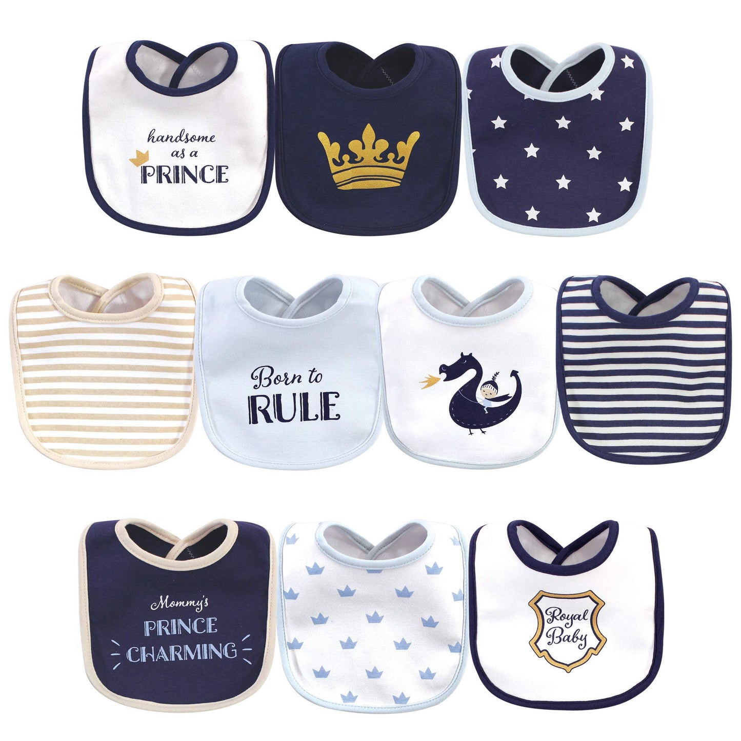 Hudson Baby Unisex BabyCotton Bibs