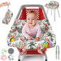 Shopping Cart Cover for Baby PILLANI, High Chair Cover for Restaurant Seat, Grocery Cart Cover for Baby Girl and Boy, Cotton Buggy Covers for Babies, Toddler Shopping Cart Cover