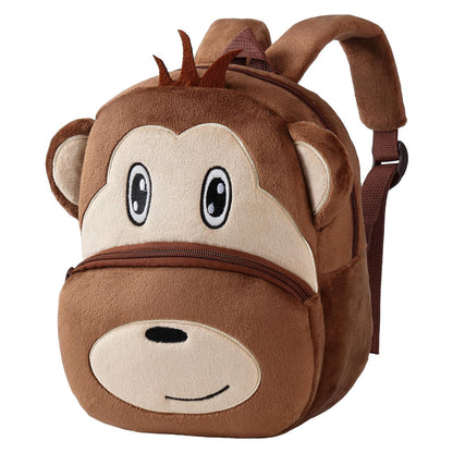 MICHLEY Toddler Backpack Plush Animal SchoolBag Cartoon Girls Travel Bag Mini Baby Daypack for Kids Kindergarten Pre School Bags, Cow