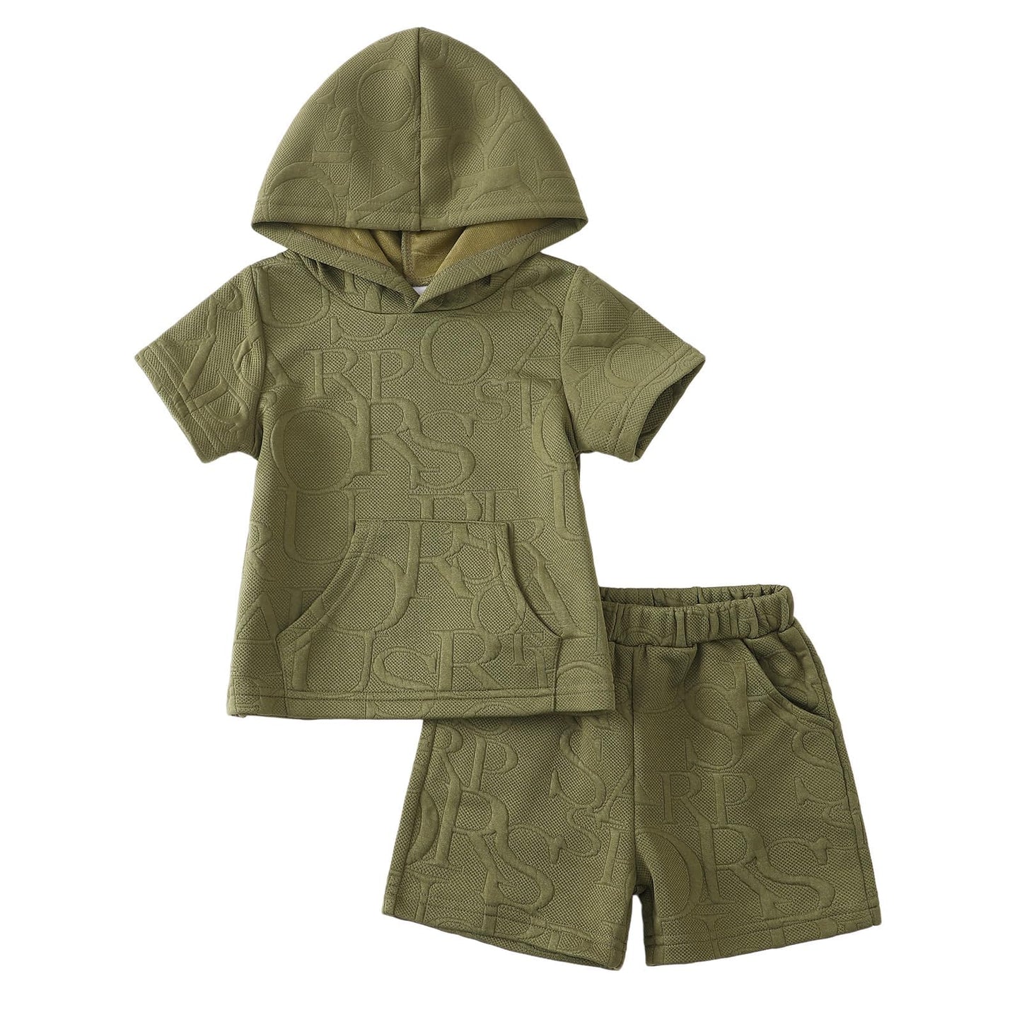 Toddler Baby Boy Clothes Summer Outfits Short Sleeve Hooded T Shirt Tops Casual Shorts Set 2Pcs Little Boy Clothes