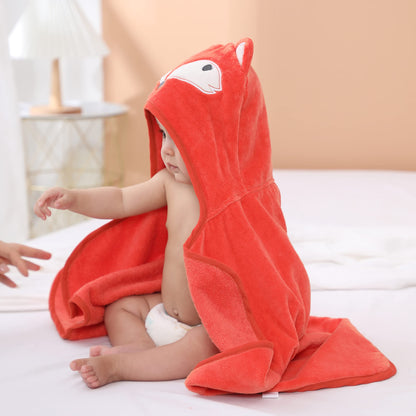 Baby Hooded Towel with Unique Animal Design Ultra Soft Thick Cotton Bath Towel for Newborn (Bunny)