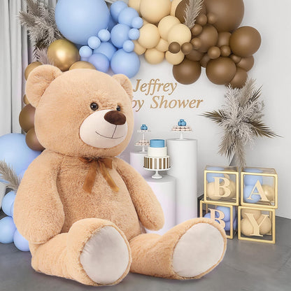 51 inch Big Teddy Bear Cute Giant Stuffed Animals Soft Plush Toy for Girlfriend Kids for Birthday Christmas Valentine's Day