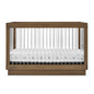 Delta Children James Acrylic 4-in-1 Convertible Crib - Greenguard Gold Certified, Midnight Grey/Acorn