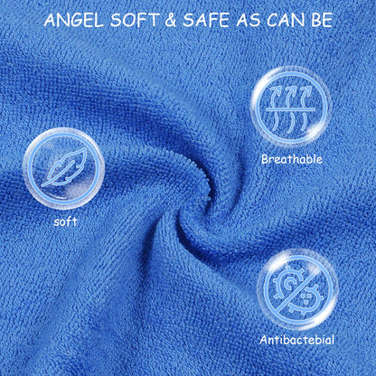 Baby Washcloths, Momcozy Ultra Soft Absorbent Towel, 8pcs Newborn Bath Face Towel, Natural Reusable Baby Wipes for Sensitive Skin, Baby Registry as Shower, 10"x10" (Pink)