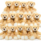 MorisMos 6Pcs Teddy Bears Bulk Baby Shower, 14inch Cute Teddy Bear Stuffed Animals Plush, Small Stuffed Bears on Centerpiece Baby Shower, White