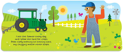 Busy Tractor - Touch and Feel Board Book - Sensory Board Book