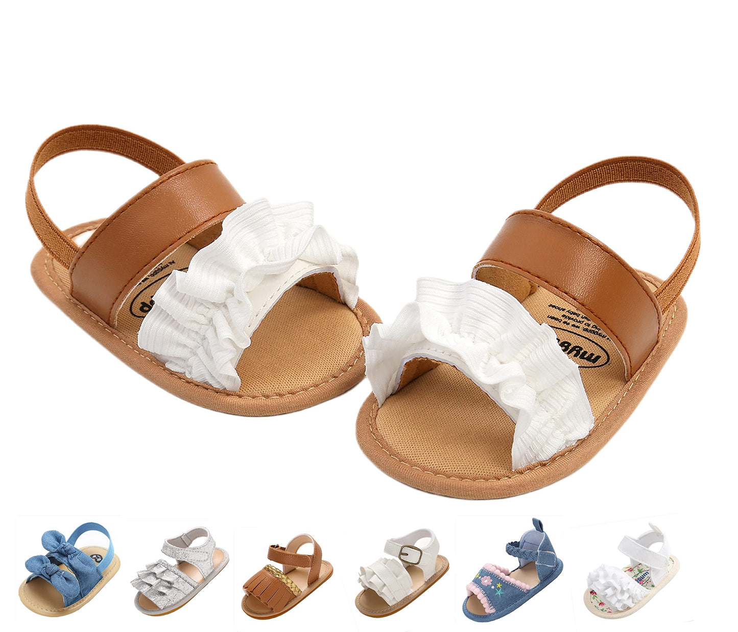 Baby Girls Sandals Summer Shoes Outdoor First Walker Toddler Girls Shoes for Summer