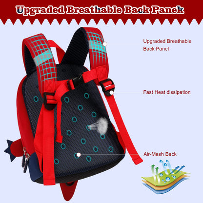 yisibo Rocket Toddler Backpack with Leash,3-6 Years Anti-lost Kids Backpack,Children Backpack for boys girls