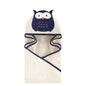 Hudson Baby Unisex Baby Cotton Animal Face Hooded Towel, Pretty Elephant, One Size