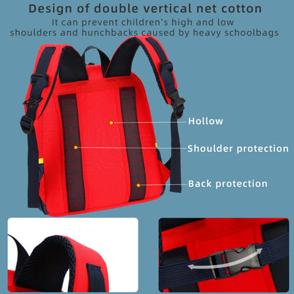 Car Dinosaur Kids Toddler Backpack for Boys and Girls Children Waterproof Preschool Bag(Red Music Party)