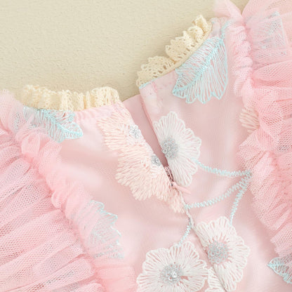 Mubineo Baby Girl Summer Clothes Lace Romper Skirt Dress Princess Outfits Sleeveless Flower Newborn Outfit