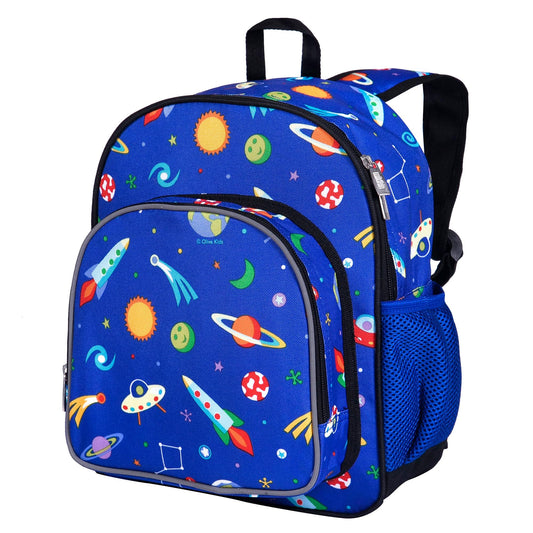 Wildkin 12-inch Kids Backpack – Padded, Adjustable, Ideal for Daycare & Travel - Trains, Planes, and Trucks