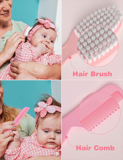 OTTOLIVES Baby Healthcare and Grooming Kit, 24 in 1 Baby Electric Nail Trimmer Set Newborn Nursery Health Care Set for Newborn Infant Toddlers Baby Boys Girls Kids (0-3 Years+) (Green)
