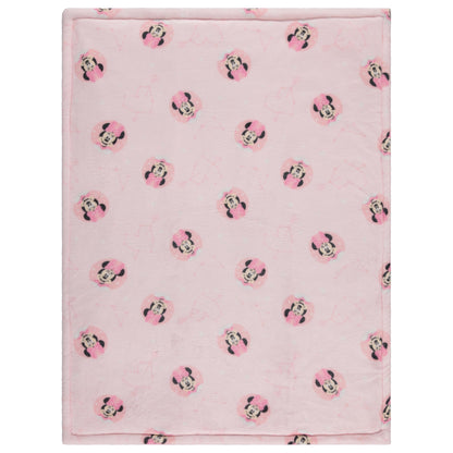 Disney Mickey Mouse, Minnie Mouse, Winnie The Pooh, Lilo and Stitch 2-Ply Infant Blanket - Soft Fleece with Polyfill - Cozy and Warm Baby Blanket for Baby Boys and Girls, 30x40 Inches