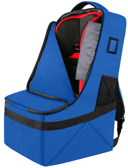 YOREPEK Padded Car Seat Travel Bag Backpack for Airplane, Heavy Duty Car Seat Bags for Air Travel, Carseat Cover for Airplane Travel with Shoulder Strap, Car Seats Carrier for Airport, Black