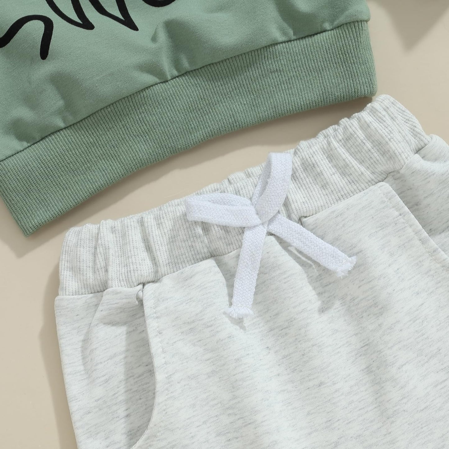 Toddler Baby Boy Fall Clothes Letter Print Long Sleeve Sweatshirt Elastic Pants Cute Kids Winter Outfits