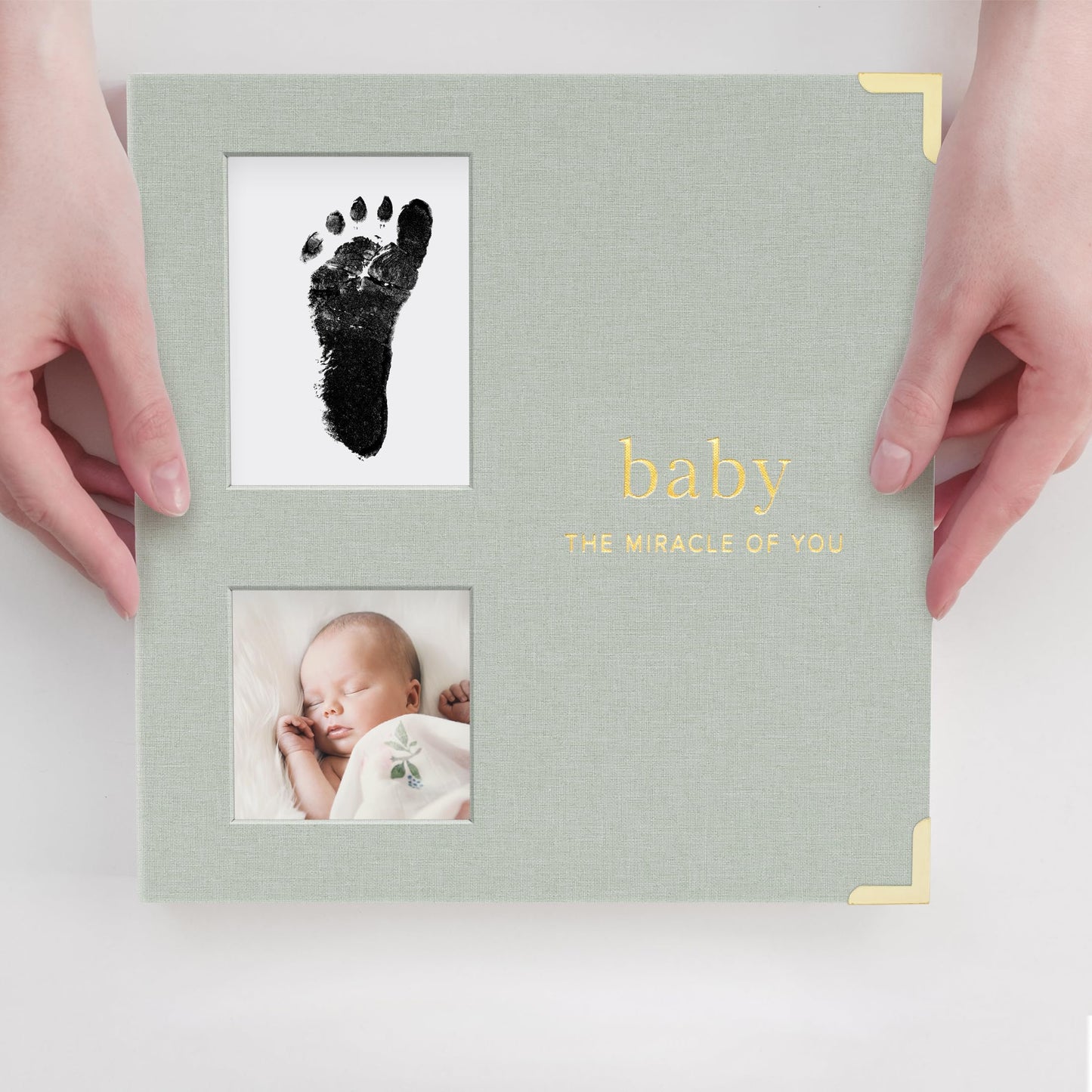 Keepsake Baby Memory Book for Boys and Girls – Timeless First 5 Year Baby Book With Photoslots – Cute Journal Scrapbook or Photo Album - Record a Milestone for Every Event from Birth to Age 5