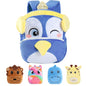 MICHLEY Toddler Backpack Plush Animal SchoolBag Cartoon Girls Travel Bag Mini Baby Daypack for Kids Kindergarten Pre School Bags, Cow