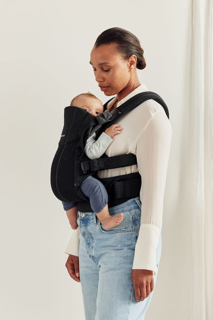 BabyBjörn Baby Carrier Harmony, Cream, 3D Mesh, 3-in-1 Ergonomic Baby Carrier; Newborn, Facing-in, Outward-Facing, and Back Carrying Positions Supported (7-40 lbs), Newborn to Toddler