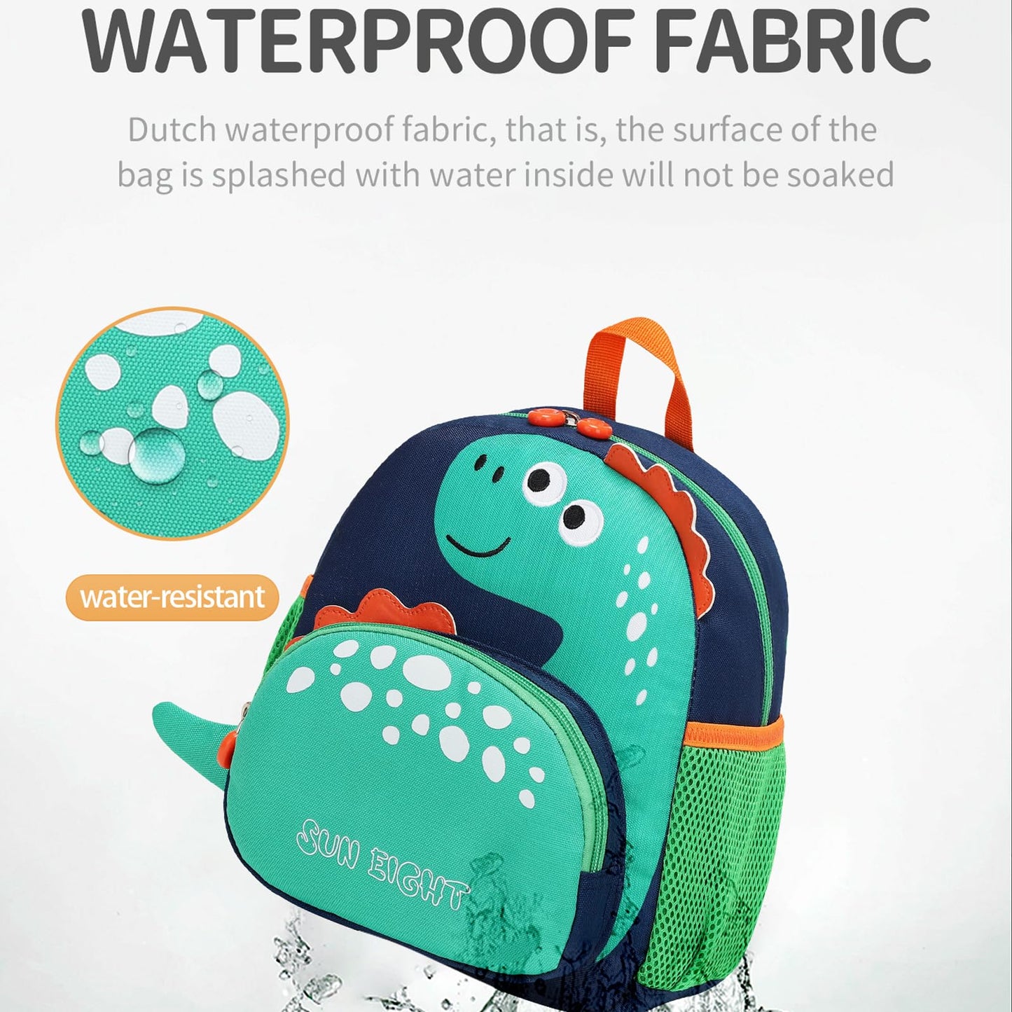 SUN EIGHT Preschool Backpack with Anti-Lost Harness Toddler Backpack School Bag 3D Cartoon Lunch Backpack for Toddler Girls 1-4 Years(Butterfly)