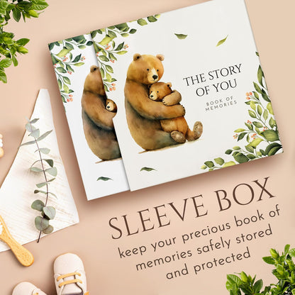 Keepsake Memory Book for Baby Boy Girl, First 5 Year Baby Book, Milestone Book That Captures Every Significant Event From Birth to Age 5, Gender Neutral Journal Scrapbook Photo Album