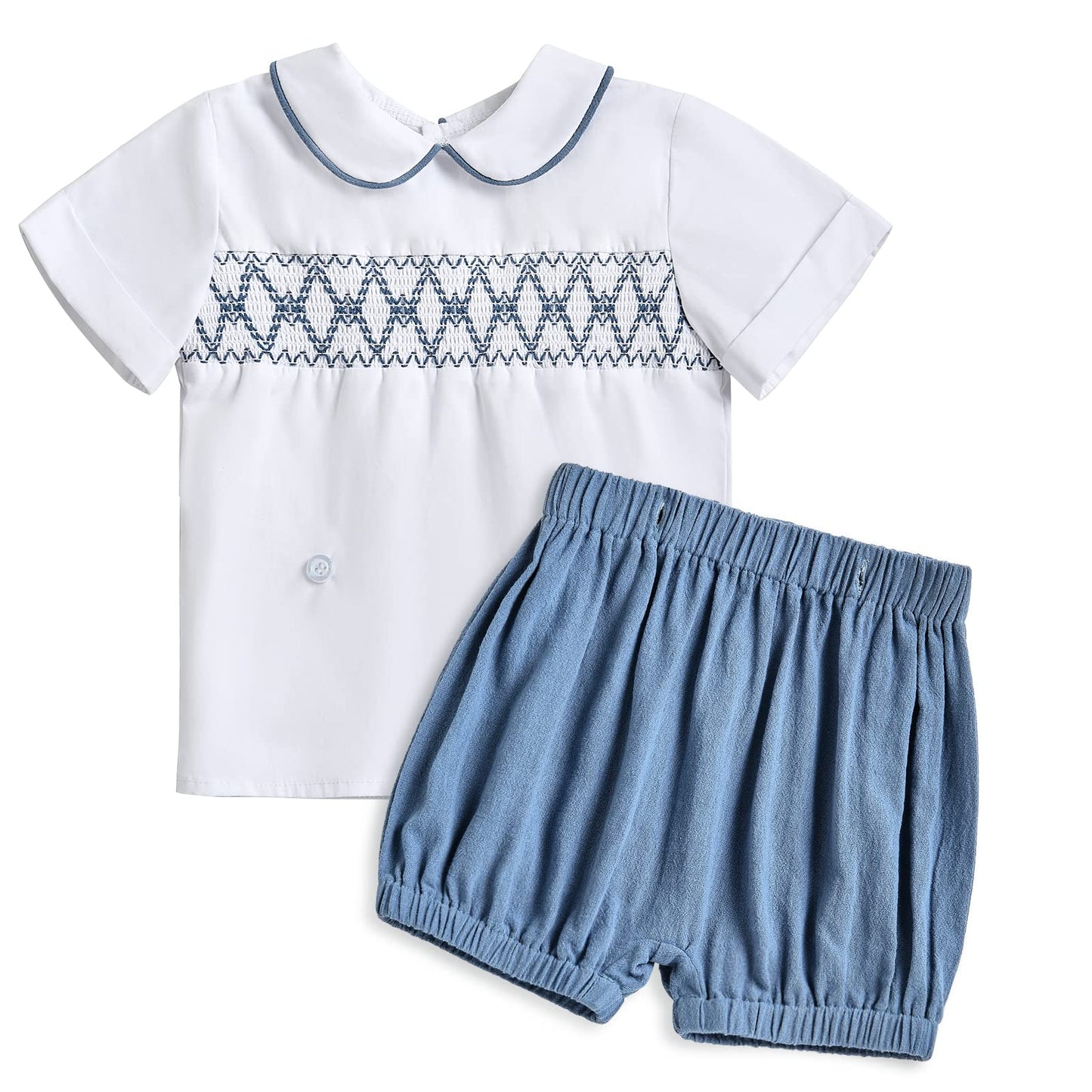 Booulfi Baby Boy Toddler Summer Clothes Wedding Birthday Outfits Suit for Boys T-Shirt and Shorts Set