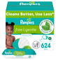 Pampers Baby Wipes, Free & Gentle, Hypoallergenic and Unscented Wipe, 100% Plant Based, Plastic-Free for Babies, 936 Total (12 Flip-Top Packs)