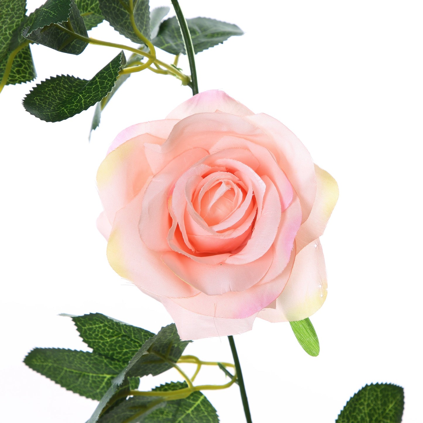Felice Arts 2 Pack Pink Artificial Rose Garland Each 6.5FT Fake Rose Vine Hanging Floral Garland for Wedding Flowers Table Centerpiece Arrangement Baby Shower Decor