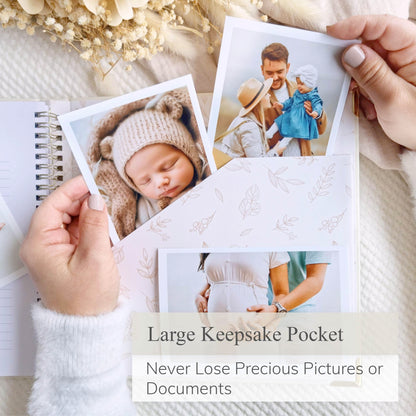 Baby Book Keepsake Boy or Girl Timeless Baby Memory Book First 5 Years for Baby Shower Gender Neutral Baby Scrapbook New Mom Gift Baby Journal from Birth to Age 5 Milestone Book Sage Green