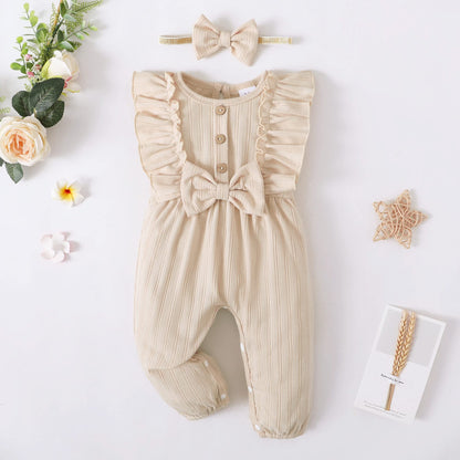 Mioglrie Newborn Baby Girl Clothes One Piece Jumpsuits Clothes Short Sleeve Rompers Summer Clothes for Baby