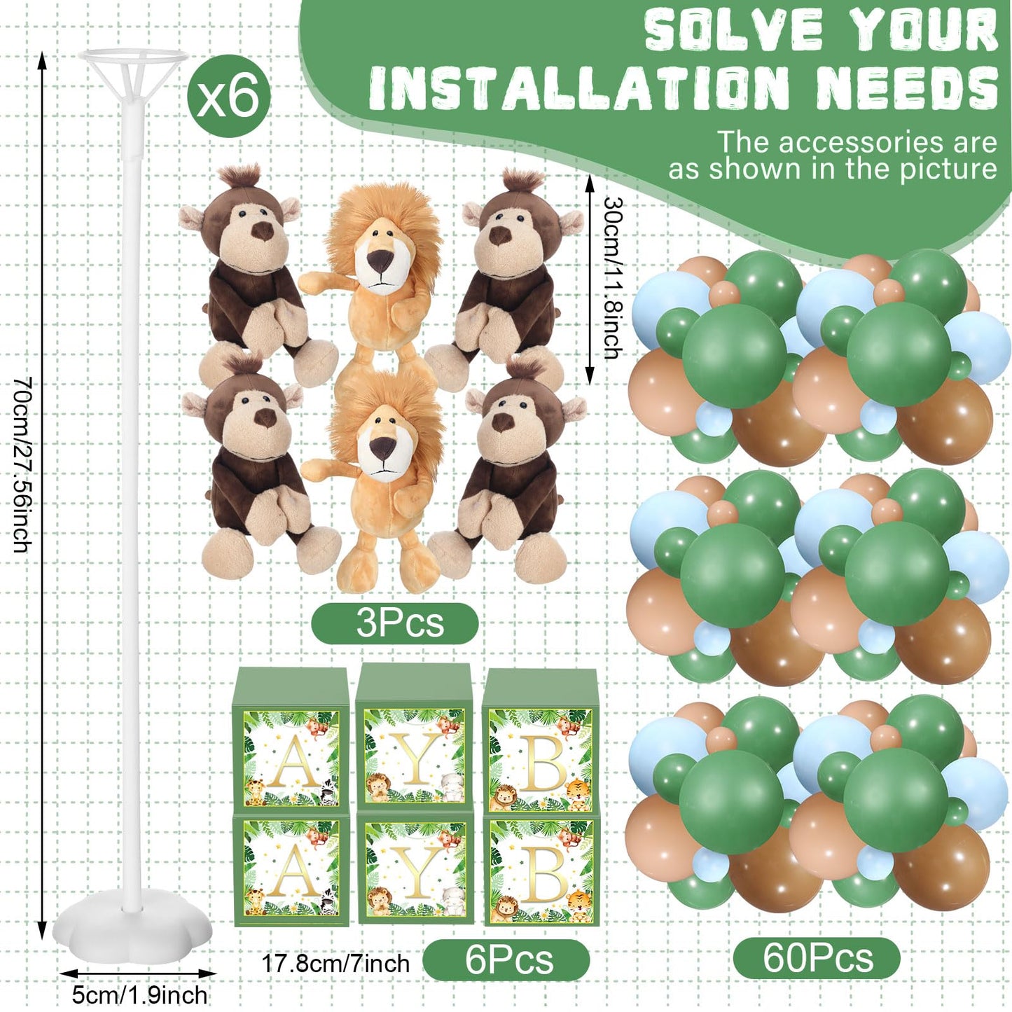 Lenwen 6 Sets Pink Bear Decorations for Baby Shower, Baby Letter Boxes Baby Shower Table Centerpieces Bear Stuffed Animals Balloon with Stand Bear Plush Toy Baby Boxes for Birthday Party Wedding