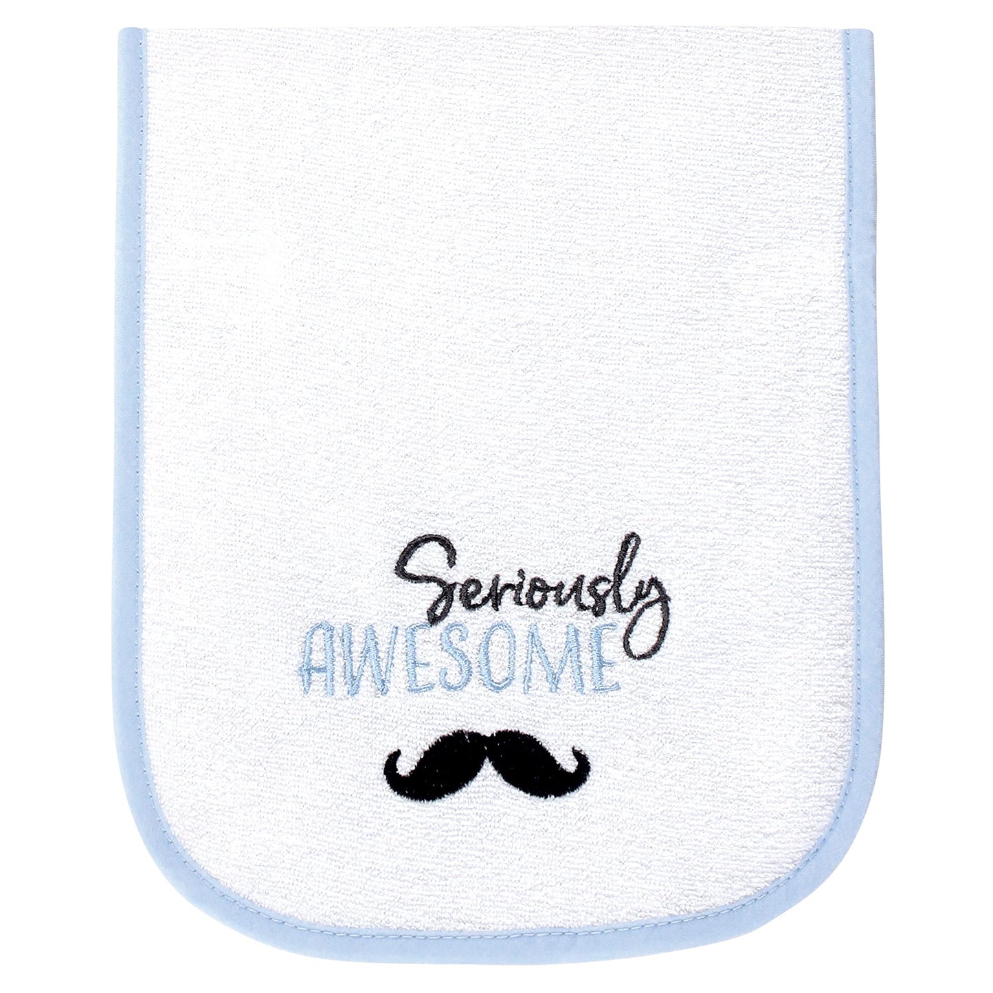 Hudson Baby Unisex Baby Cotton Terry Bib and Burp Cloth Set, Dinner Date, One Size