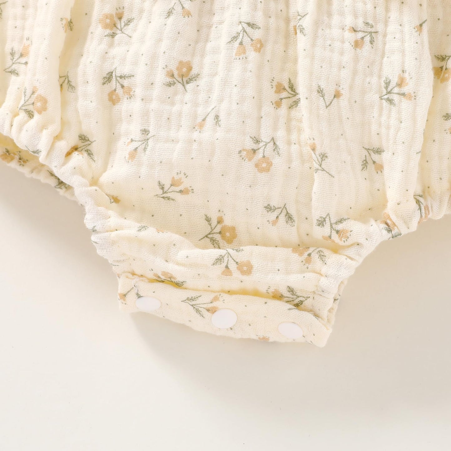 YOUNGER TREE Newborn Baby Girl Clothes Ruffle Sleeve Rompers Infant Backless Floral Jumpsuit Summer Outfits with Headband