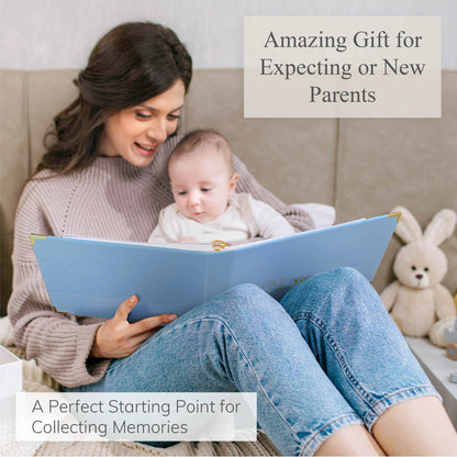 Baby Book Keepsake Boy or Girl Timeless Baby Memory Book First 5 Years for Baby Shower Gender Neutral Baby Scrapbook New Mom Gift Baby Journal from Birth to Age 5 Milestone Book Sage Green