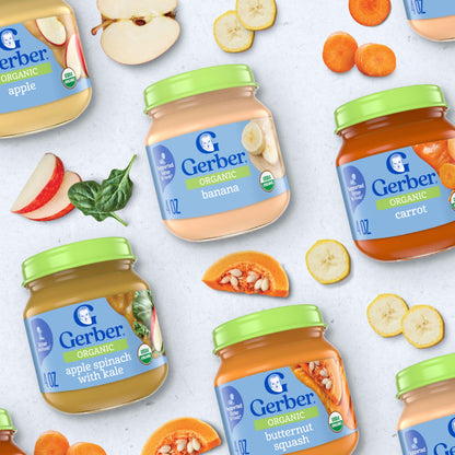 Gerber Organic Banana Baby Food, 4 Oz Jar