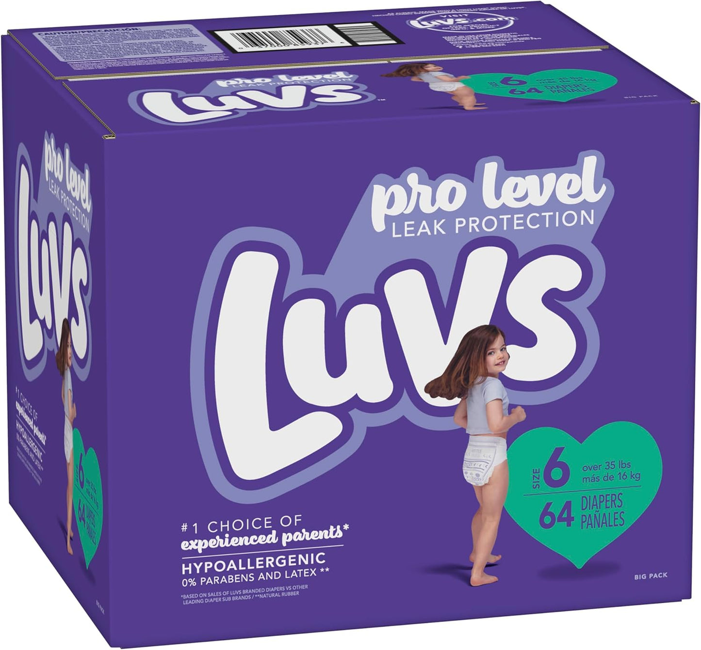 Luvs Size 3 Baby Diapers, Platinum Protection Bluey Diapers for Day & Night, Size 3, 104 Count (Packaging May Vary)